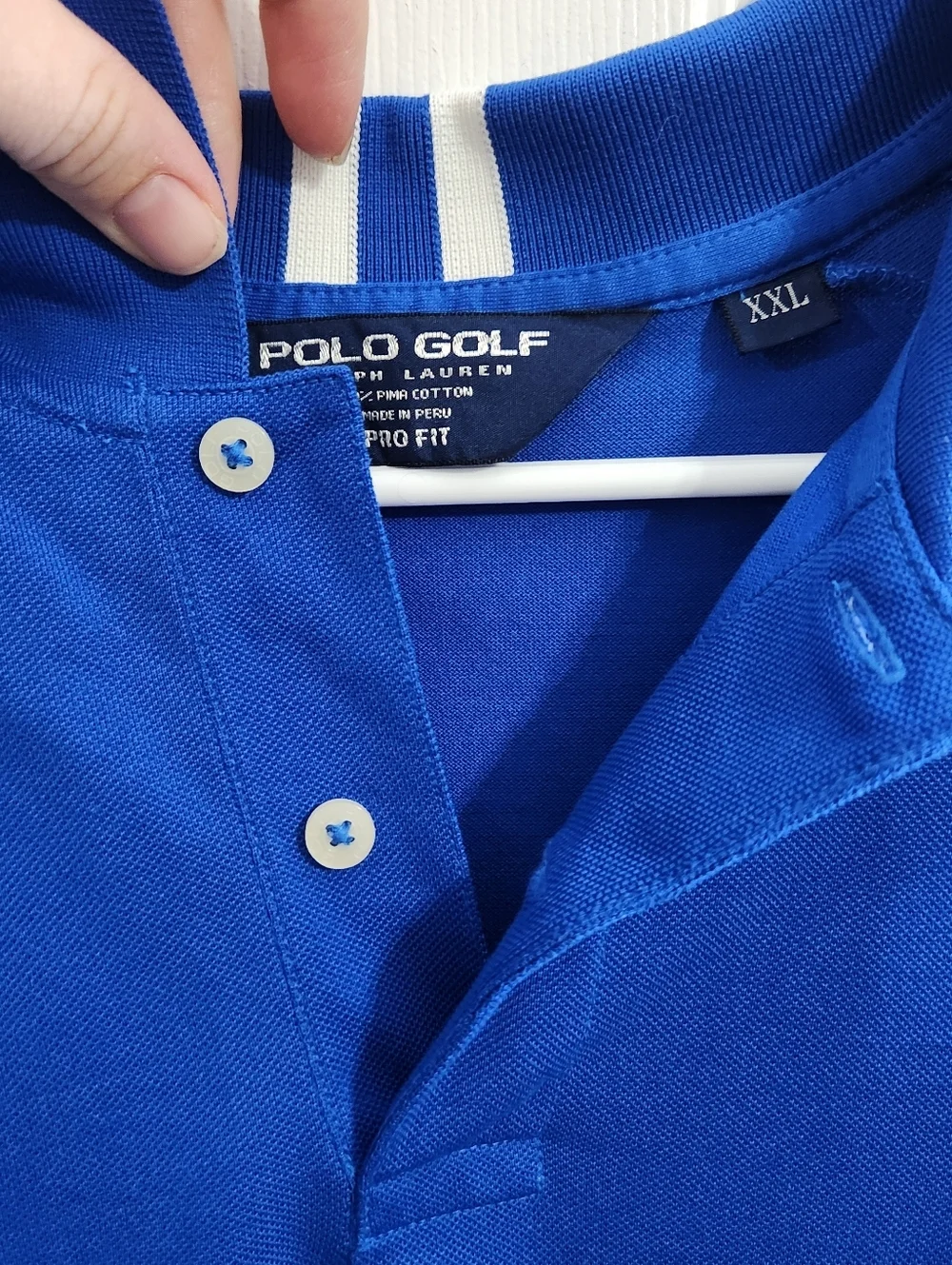 Ralph lauren Polo Golf PRO fit blue polo men XXL Athleisure preppy big pony